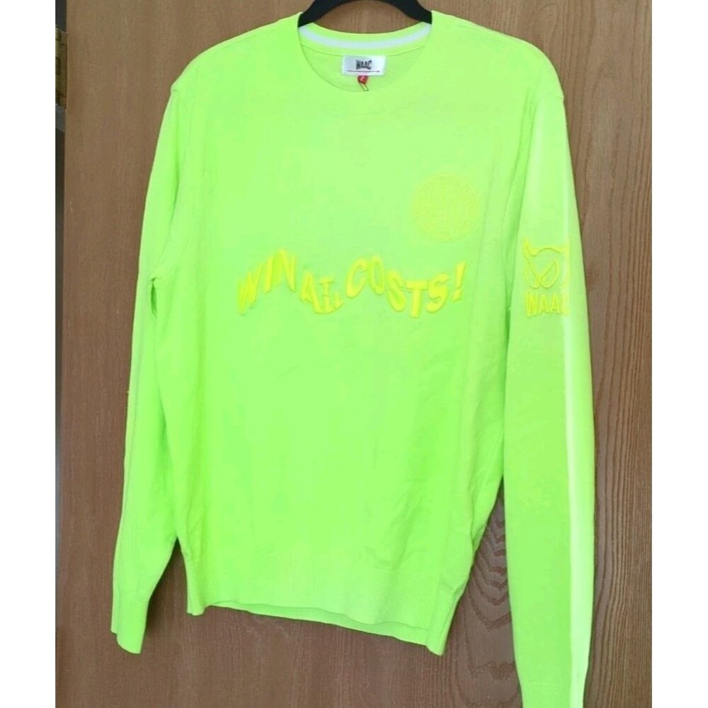 WAAC Golf Sweater Green Size 2 Win At All Costs Why Be An Angel New With Tags